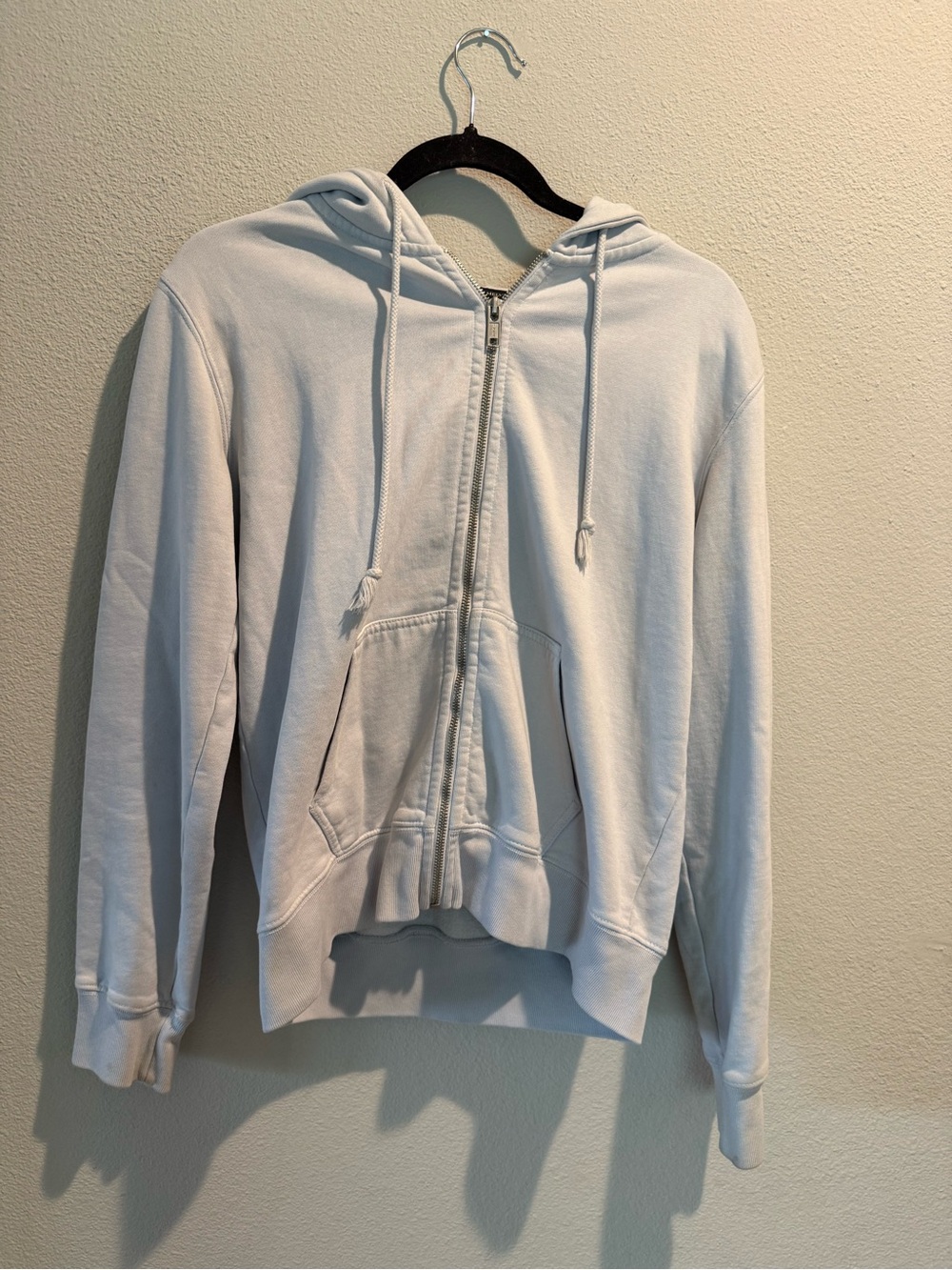 Brandy Melville Light blue Zip-Up Hoodie